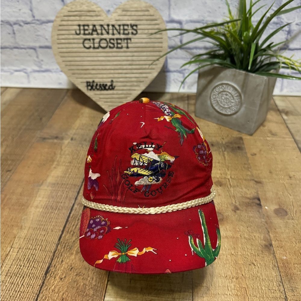 Kelly Golf Course Vintage  Hat Cap Strapback  Denim San Antonio TX Colorful